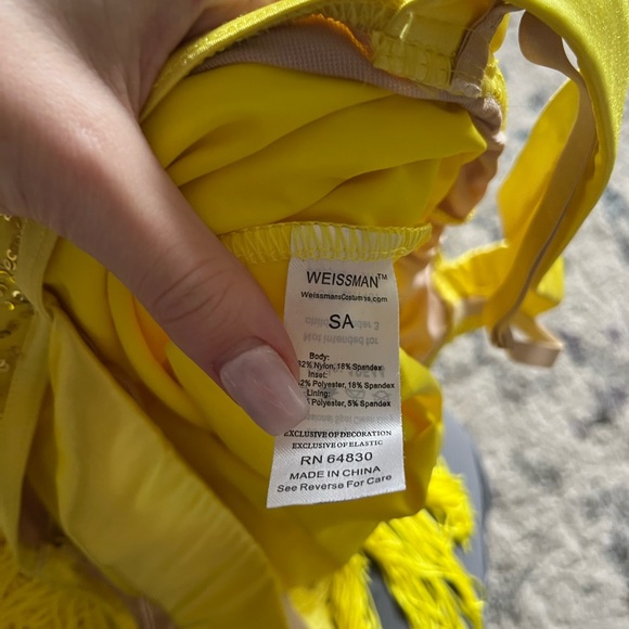 Weissman Yellow Flapper Girl Dance Costume - Picture 7 of 8